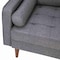Flash Furniture Dark Gray Faux Linen Upholstered Tufted Loveseat IS-PL100-DKGY-GG - alternate 8